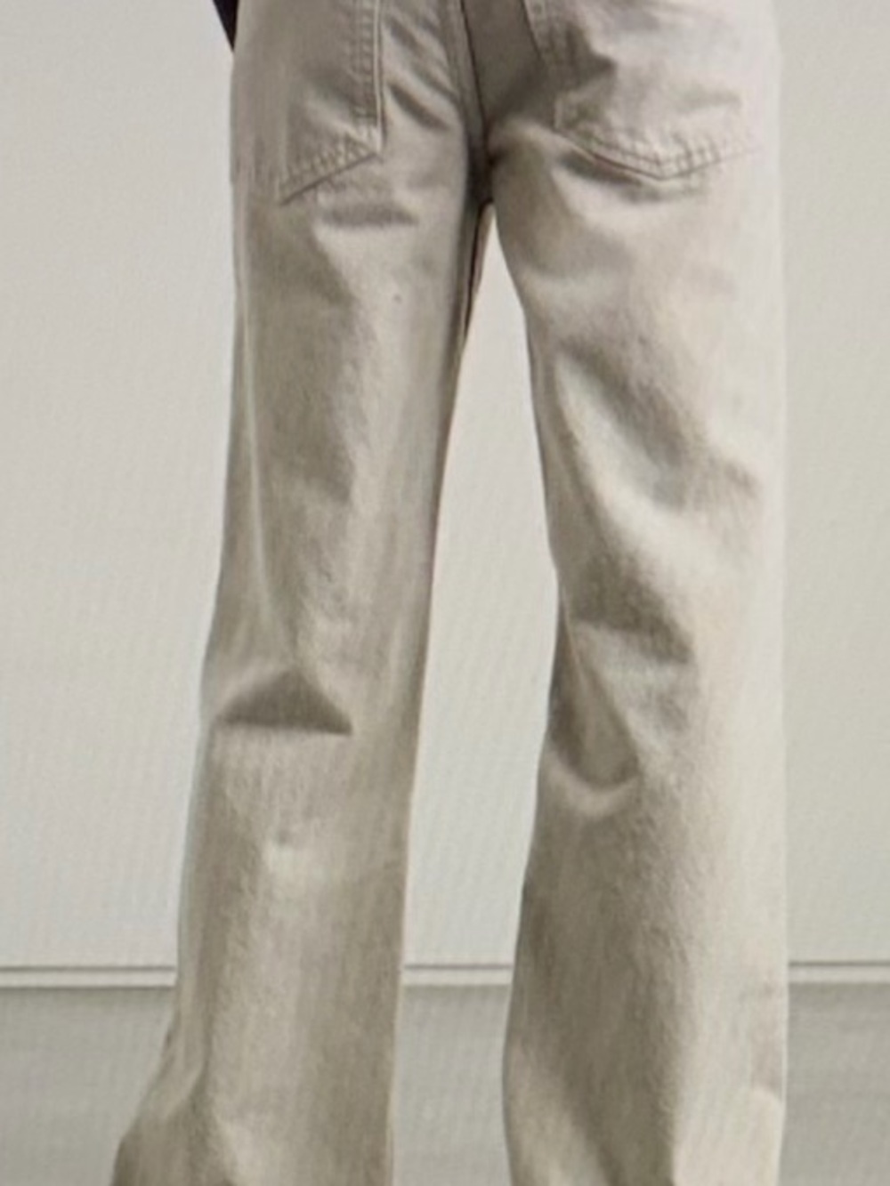The Row Women’s Cream Carlton Jeans - Size 12